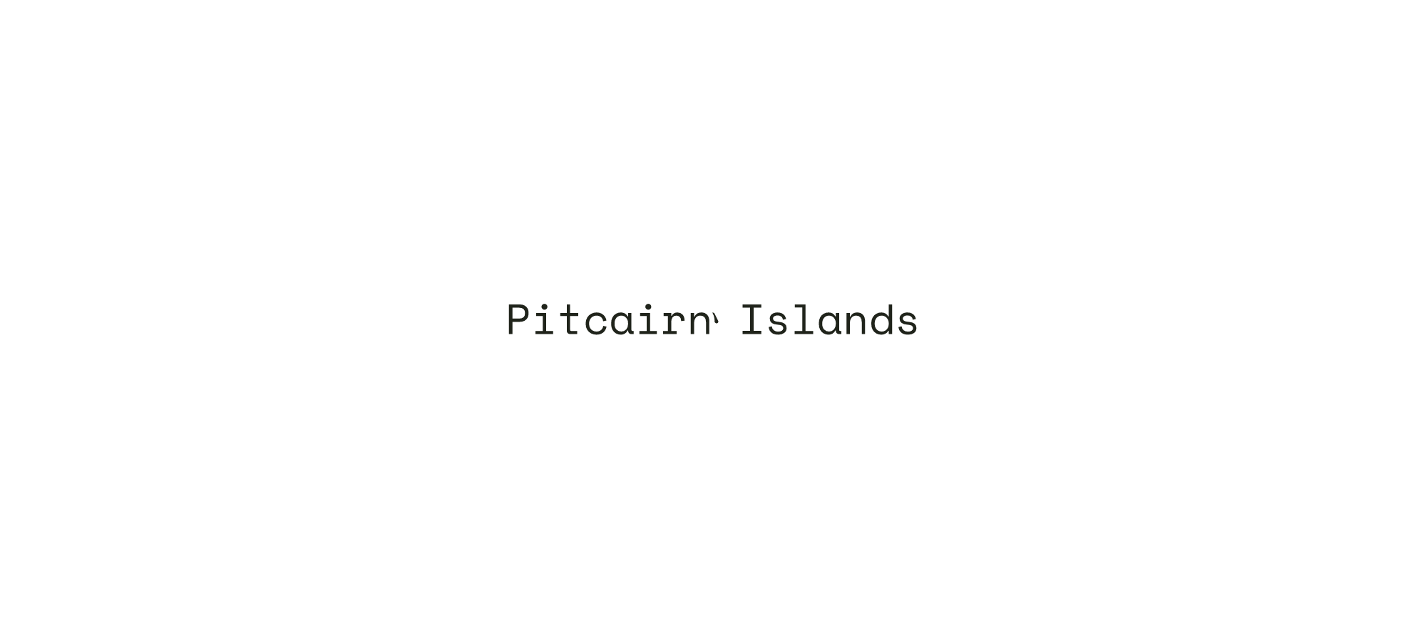Close-up map of the Pitcairn Islands and the area around it