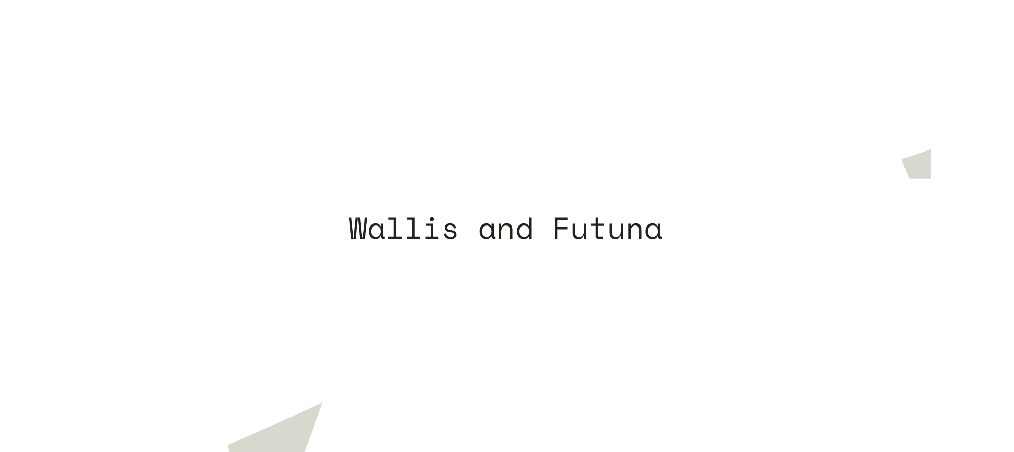 Close-up map of Wallis and Futuna and the area around it